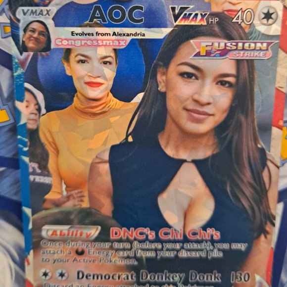 A.O.C. Pokemon Card - Alexandria Ocasio-Cortez - Picture 3 of 6